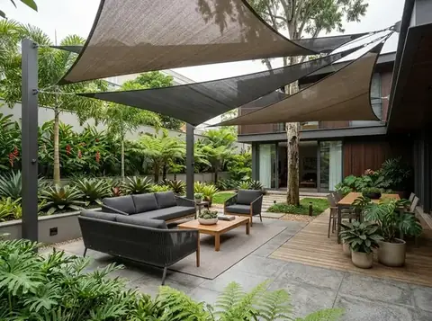 Toldo sombrite para sombreamento de quintal e lazer